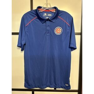Chicago Cubs TX3 Cool Polo Shirt‎ Men's Medium *Pre-loved* MLB